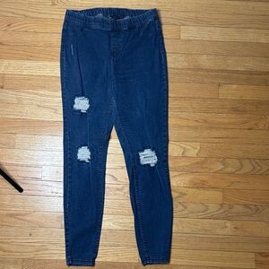 Simply Vera Vera Wang Dark Blue Distressed Jeggings